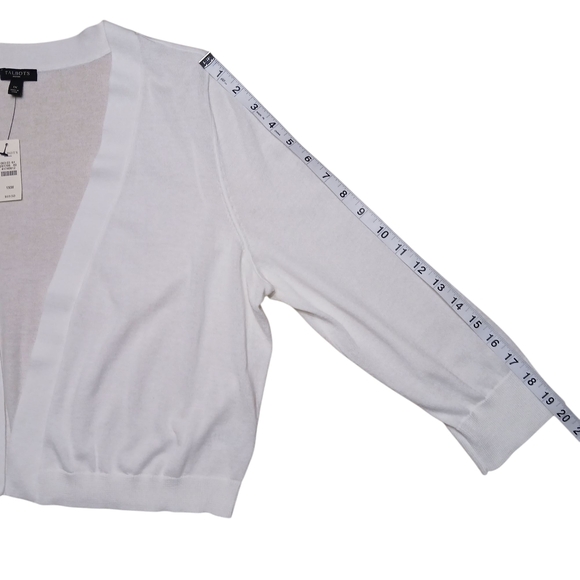 Talbots Cardigan Sweater Lightweight Open-Front - Picture 7 of 7